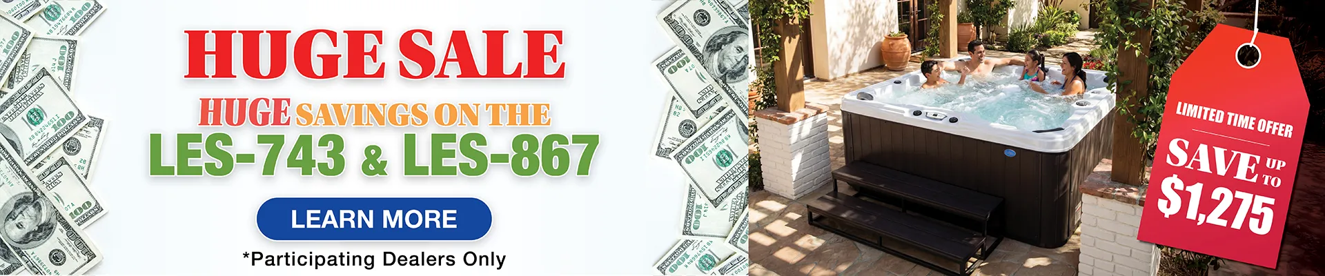 Calspas hot tub being used in a family setting - Marseille